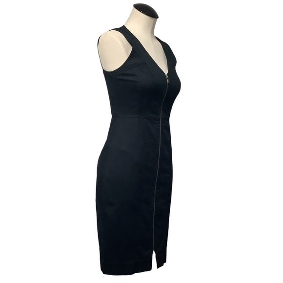 CLUB MONACO Full Front Zip Sheath Dress - Size 00 - Picture 5 of 16